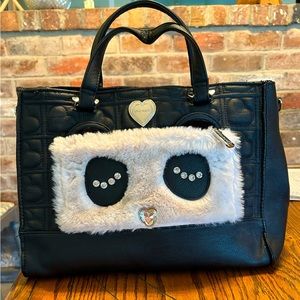 Betsey Johnson panda handbag